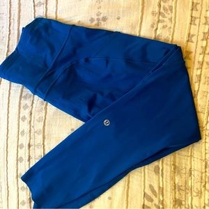 Lululemon Fast & Free Blue Leggings